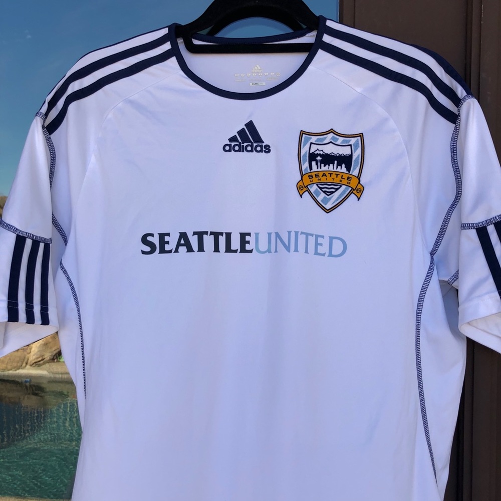 adidas Climalite Seattle United White Jersey M